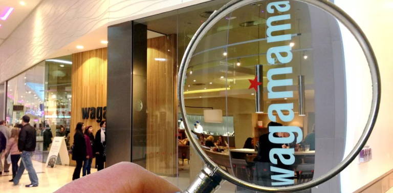 Wagamama Restuarant at Plymouth in UK